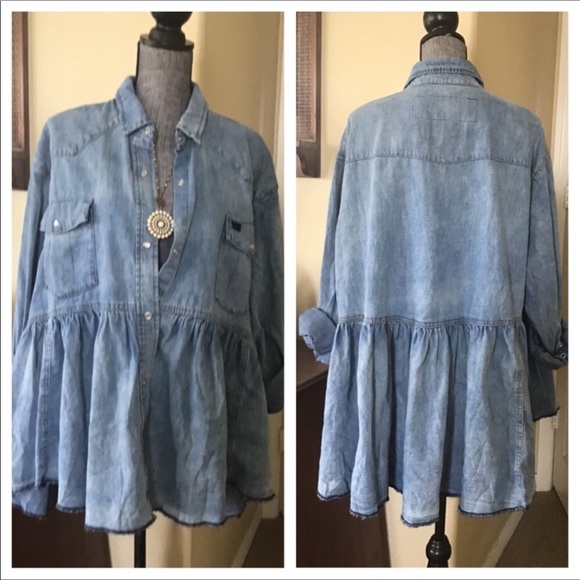 Free People We The Free Dylan Babydoll Tunic. NWT. - Picture 4 of 8